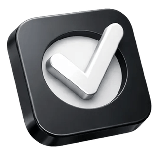 3D confirmation tick icon on the Valor Fondstein about page
