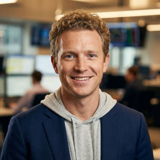 Ryan Brooks, listed as Lead Trading Analyst at Valor Fondstein, shown in a profile image